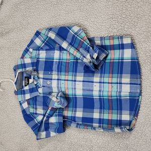 OshKosh Bigosh Boys button down plaid shirt
